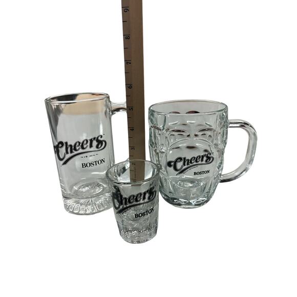 Cheers Boston Drinking Glassware Shot Glass & Beer Mugs Iconic Barware - Picture 6 of 6